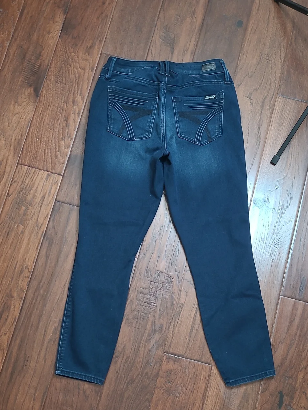 Seven7 Dark Blue High-Rise Ankle Skinny Jeans size 4